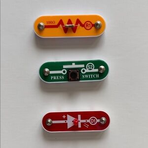 Elenco Snap Circuits Replacement Parts Set of 3 Includes R1, S2 and D1
